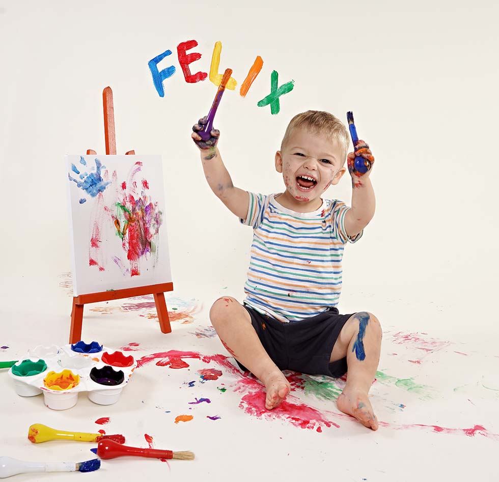 Toddler/Childrens Photoshoot - The Paint Splash